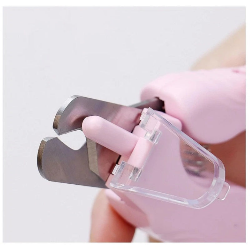 White Pet Nail Trimmer Dog Nail Clippers With Light 2 In 1 Nail Clipper And Grinder