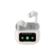 Devia - ANC TWS Pro3 - True Wireless Earbuds & Charging Case & Screen - White